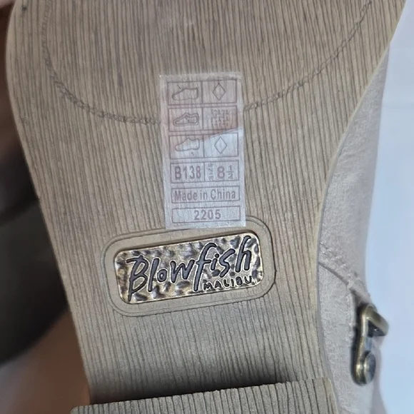 Blowfish Malibu Gray Ankle Booties,sz 8 1/2. - Picture 7 of 8